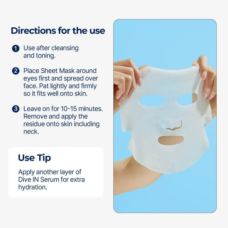 Torriden Dive-In Low Molecule Hyaluronic Acid Mask 1pcs