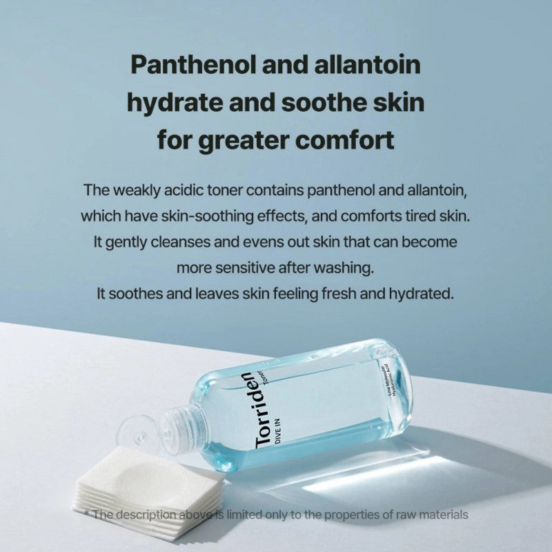 Torriden Dive-in Low Molecular Hyaluronic Acid Toner 300mL