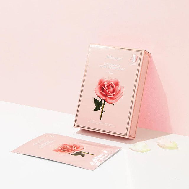 JM Solution Glow Luminous Flower Firming Mask Rose 1pcs