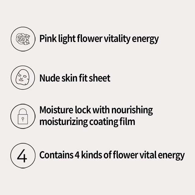 JM Solution Glow Luminous Flower Firming Mask Rose 1pcs