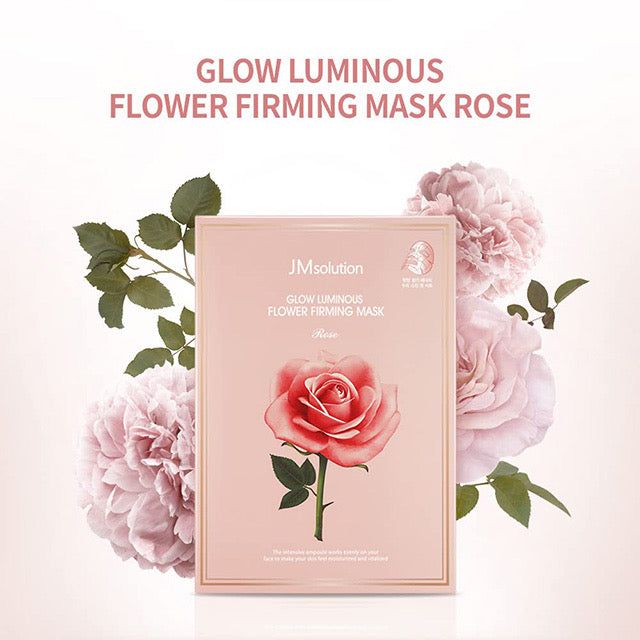 JM Solution Glow Luminous Flower Firming Mask Rose 1pcs