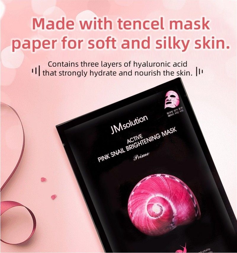 JM Solution Active Pink Snail Brightening Mask Prime 1pcs