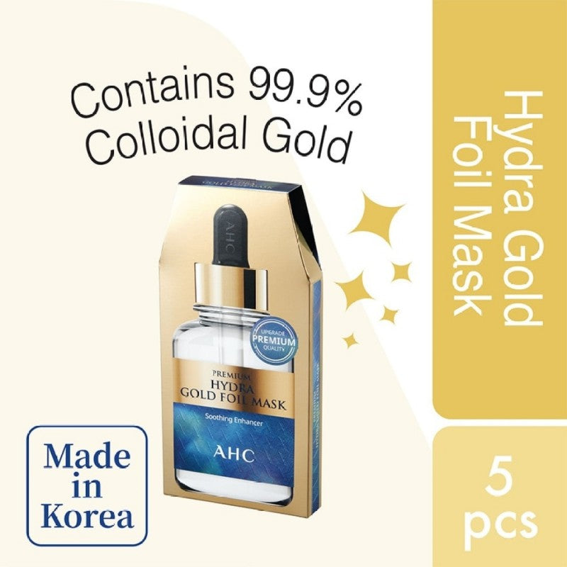 AHC Premium Hydra Gold Foil Mask 5pcs