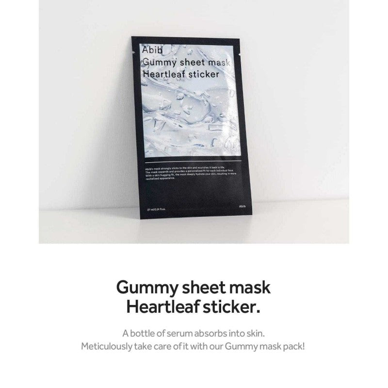 Abib Gummy Sheet Mask Milk Sticker 1pcs