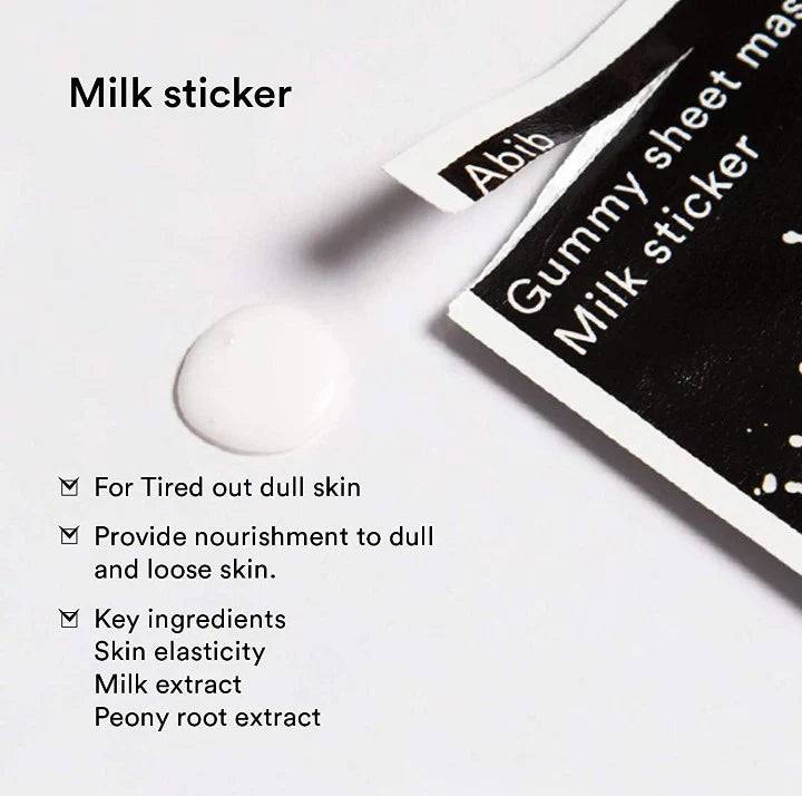Abib Gummy Sheet Mask Milk Sticker 1pcs