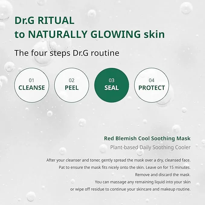 Dr.G R.E.D Blemish Cool Soothing Mask 10pcs