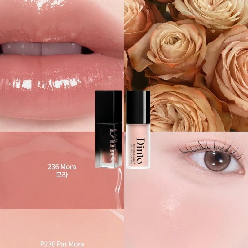 Dinto Blur Glowy Lip Tint #236 Mora + Perfect Pair Cheek #P236