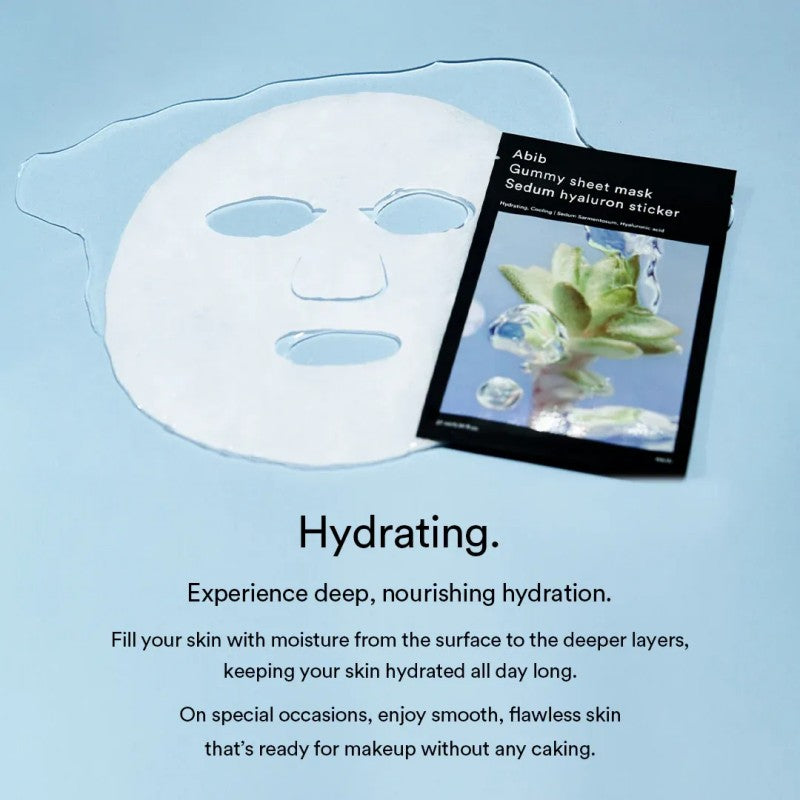 Abib Gummy Sheet Mask Sedum Hyaluron Sticker 10pcs