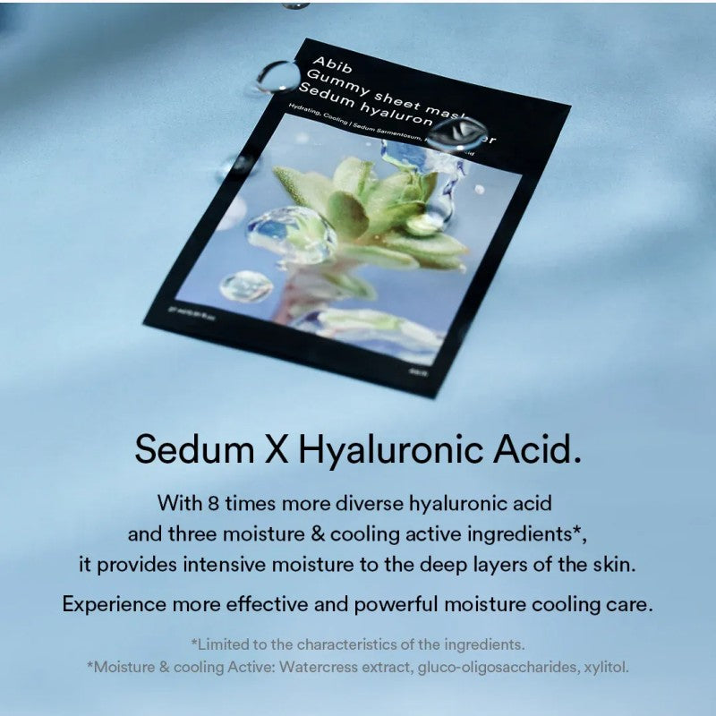 Abib Gummy Sheet Mask Sedum Hyaluron Sticker 10pcs