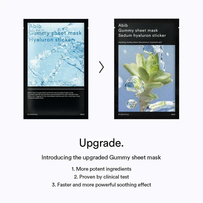Abib Gummy Sheet Mask Sedum Hyaluron Sticker 10pcs