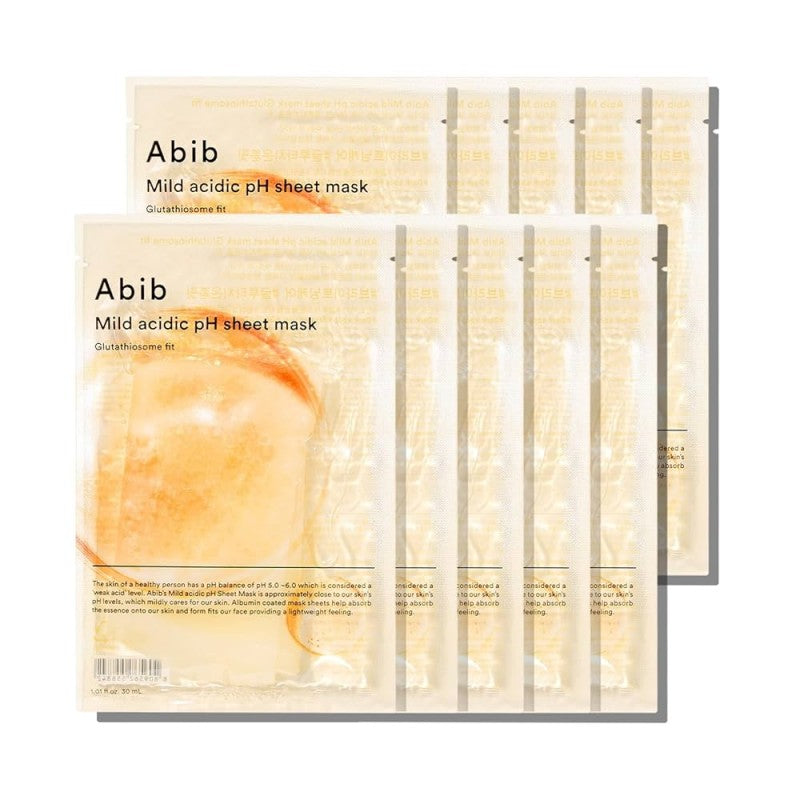 Abib Mild Acidic pH Glutathiosome Fit Sheet Mask 10pcs