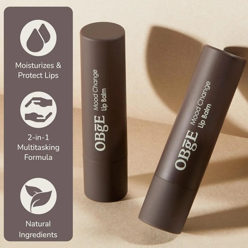 Obge Mood Change Lip Balm Natural Red