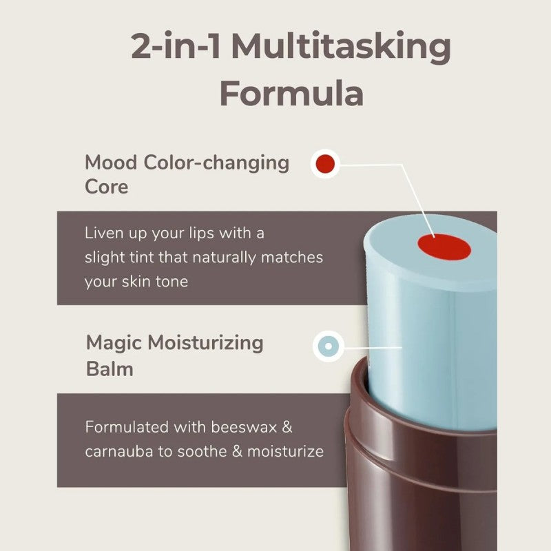 Obge Mood Change Lip Balm Natural Red