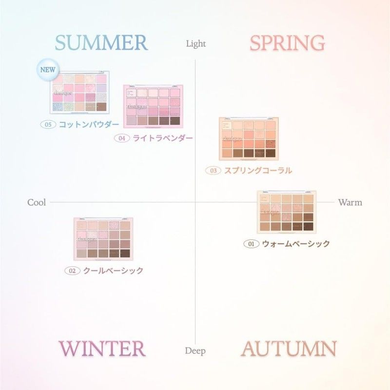 Dasique Mood Shadow Palette 20 Colors #05 Cotton Powder