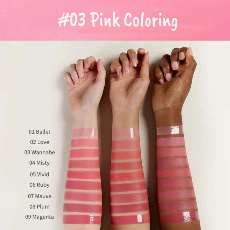 Dasique Mood Painting Lip & Cheek Palette #03 Pink Coloring