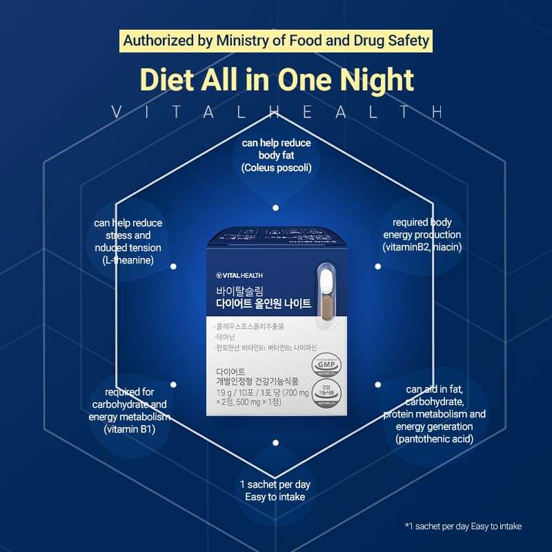 Vital Health Vital Slim Diet All In One Night 10 Packets