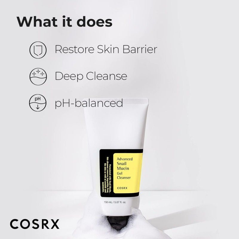 Cosrx Advanced Snail Mucin Gel Cleanser 150ml