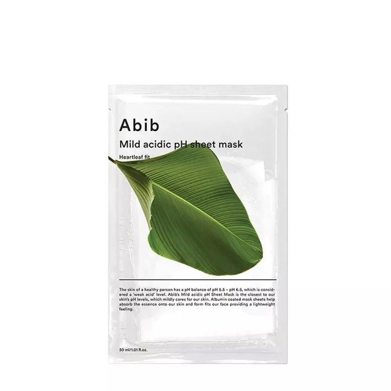 Abib Mild Acidic Ph Sheet Mask Heartleaf 1pcs