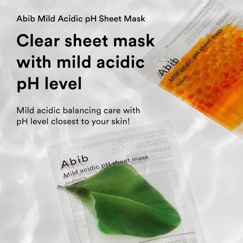 Abib Mild Acidic pH Sheet Mask Pack Heartleaf Fit 10pcs