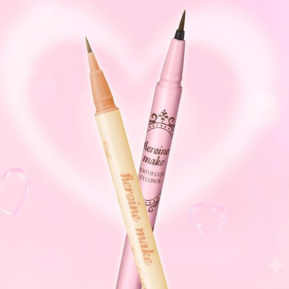 Kiss Me Heroine Make Smooth Liquid Eyeliner #N02 Brown + 50 Under Eye Pen 1+1pcs