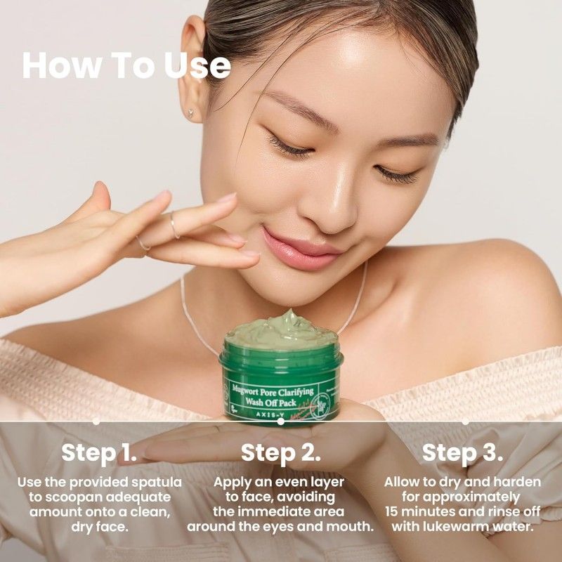 Axis-Y Mugwort Pore Clarifying Wash Off Pack 100ml