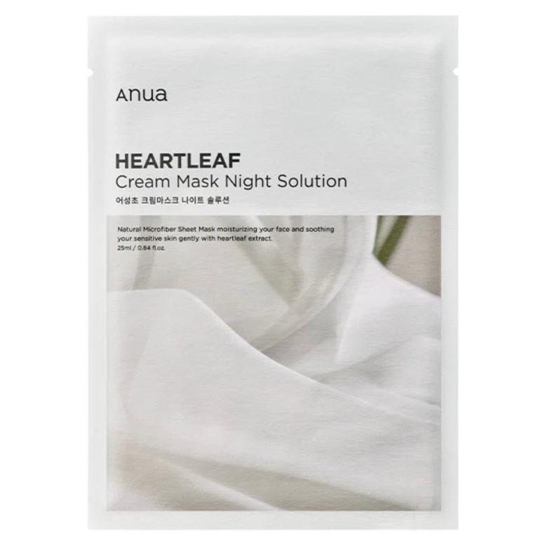 Anua Heartleaf Cream Mask Night Solution 1pcs