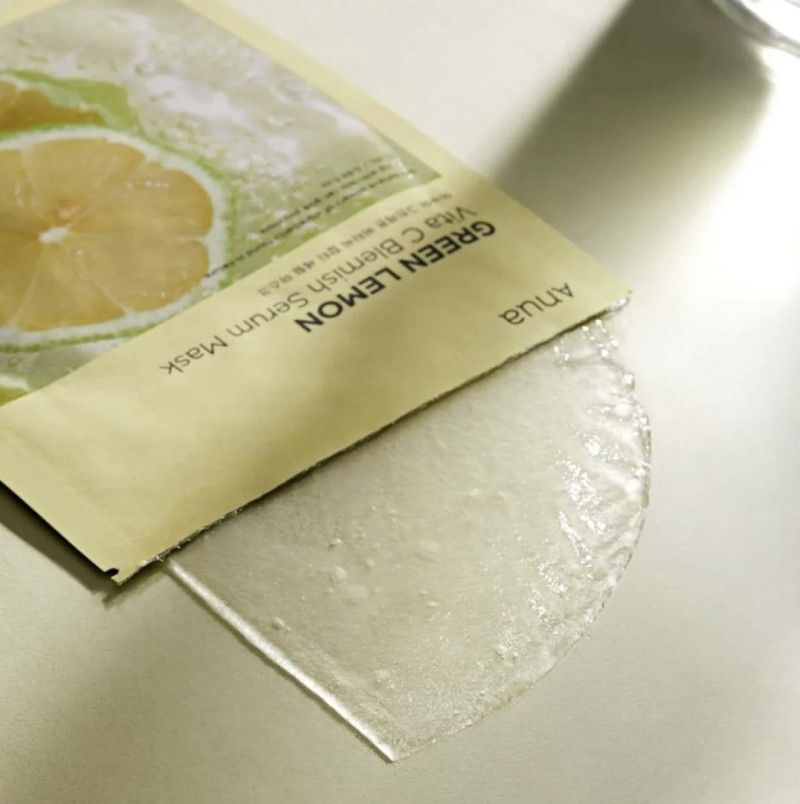 Anua Green Lemon Vita C Anti-Blemish Serum Mask 10pcs
