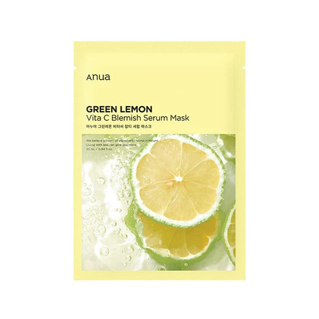 Anua Green Lemon Vita C Anti-Blemish Serum Mask 1pcs