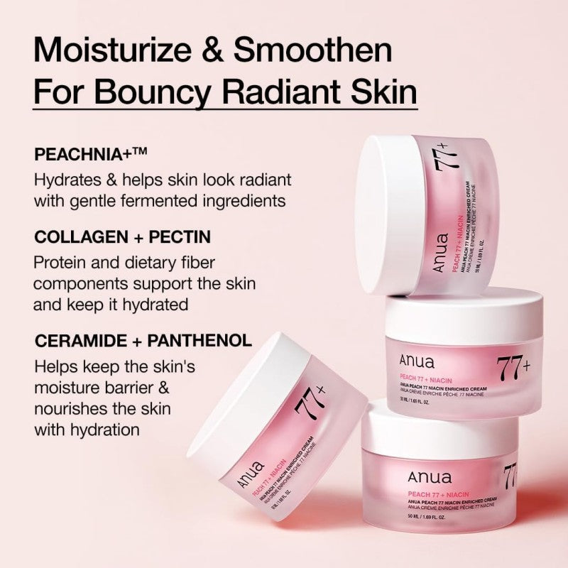 Anua Peach 77% Niacin Enriched Cream 50ml