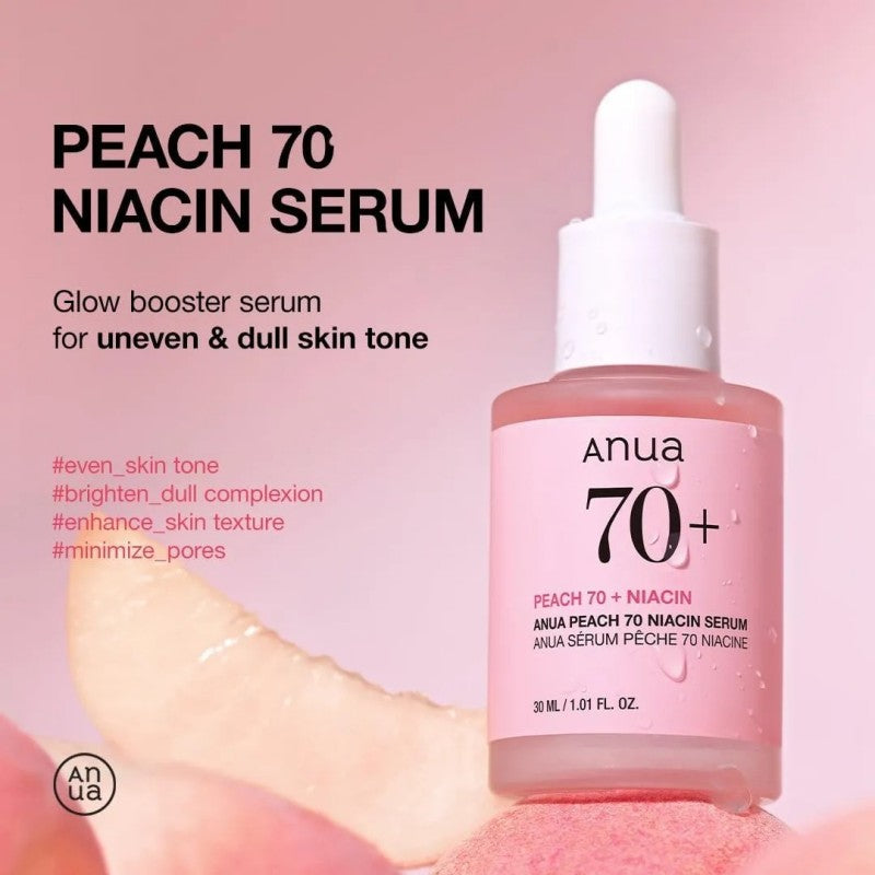 Anua Peach 70% Niacinamide Serum 30ml*2