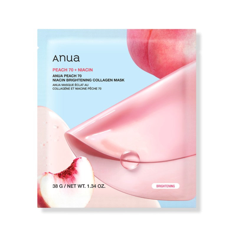 Anua Peach 70 Niacin Brightening Collagen Mask 1pcs