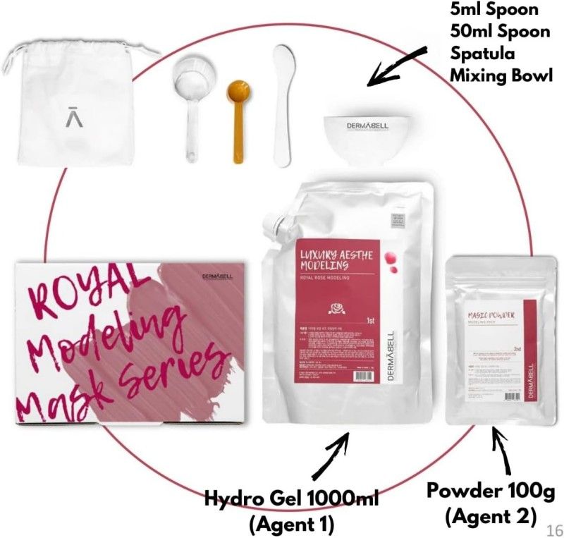 Dermabell Rose Luxury Aesthetic Gel Modeling Face Mask