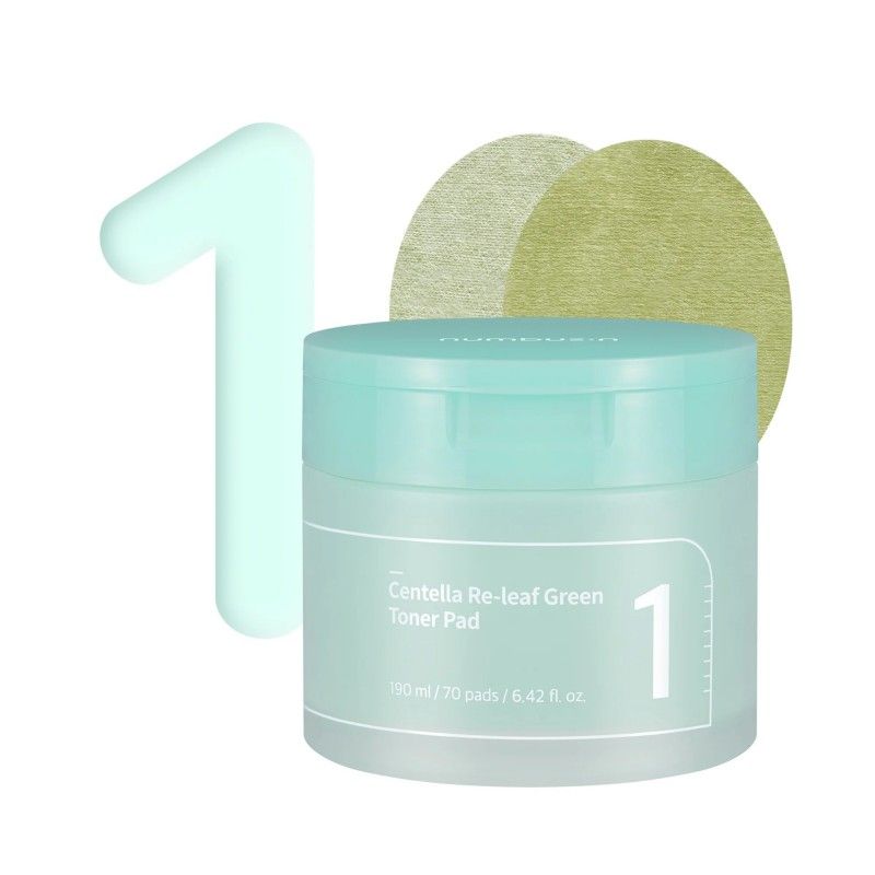 Numbuzin No.1 Centella Re-Leaf Green Toner Pad 70pcs