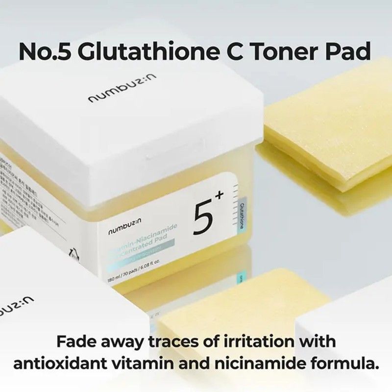 Numbuzin No.5 Vitamin-Niacinamide Concentrated Toner Pad 70pcs