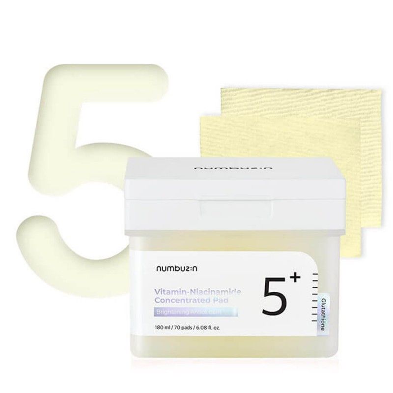 Numbuzin No.5 Vitamin-Niacinamide Concentrated Toner Pad 70pcs