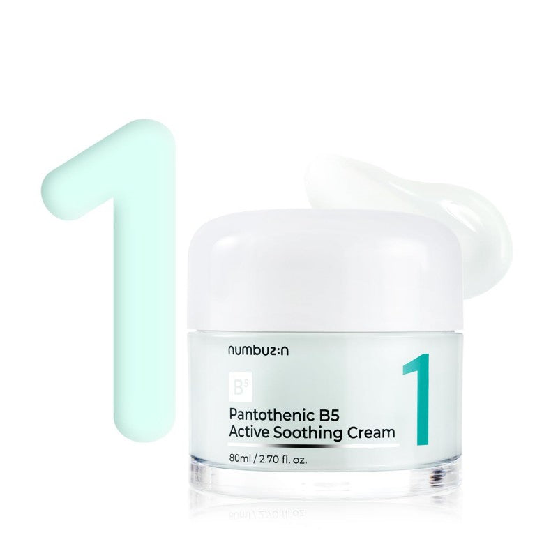 Numbuzin No.1 Pantothenic B5 Active Soothing Cream 80ml (+Pad 6pcs)