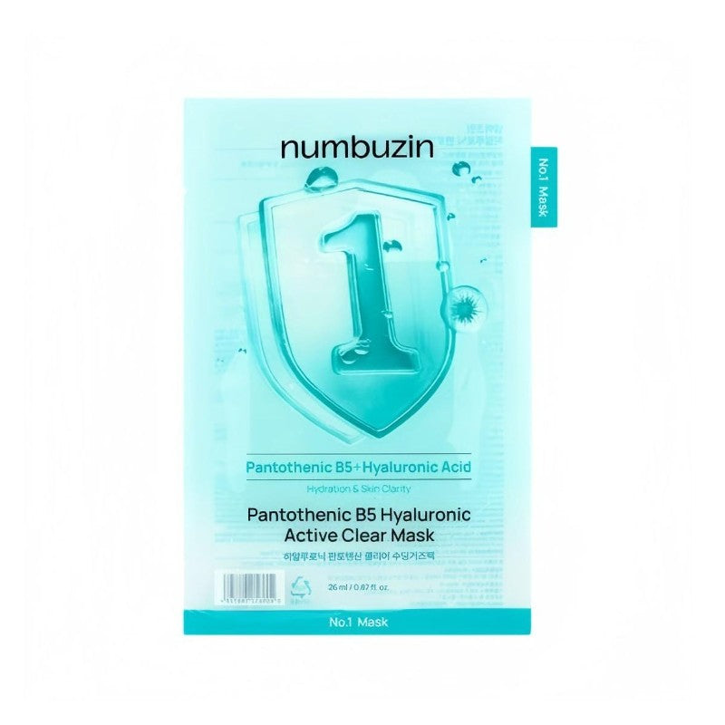 Numbuzin No.1 Pantothenic B5 Hyaluronic Active Clear Mask 1pcs