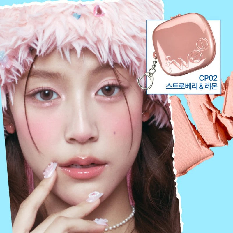 Fwee Pocket Cheek Palette #CP02 Strawberry & Lemon 9.6g