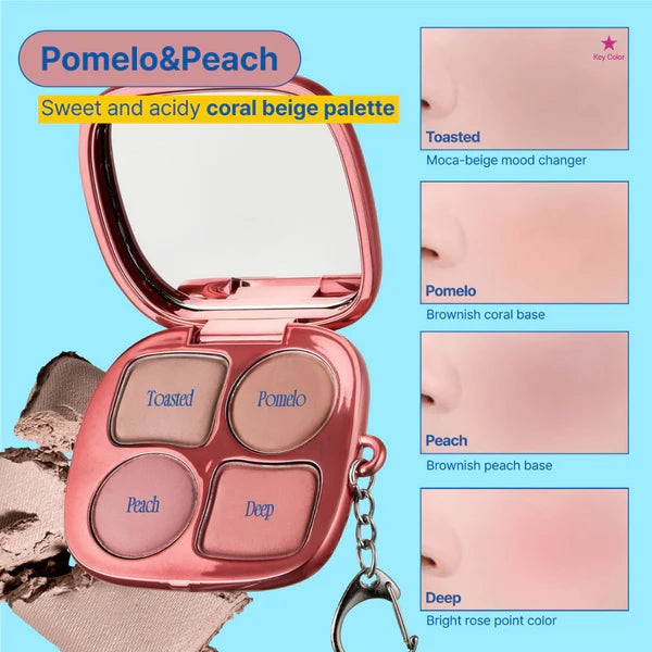 Fwee Pocket Cheek Blush Palette #CP03 Pomelo & Peach 9.6g