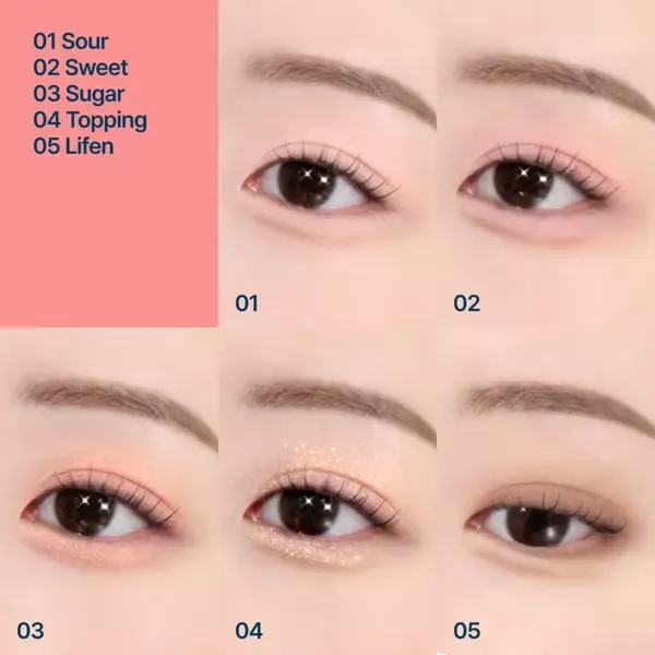 Fwee Pocket Eyeshadow Palette #EP02 Yogurt Peach 6.6g