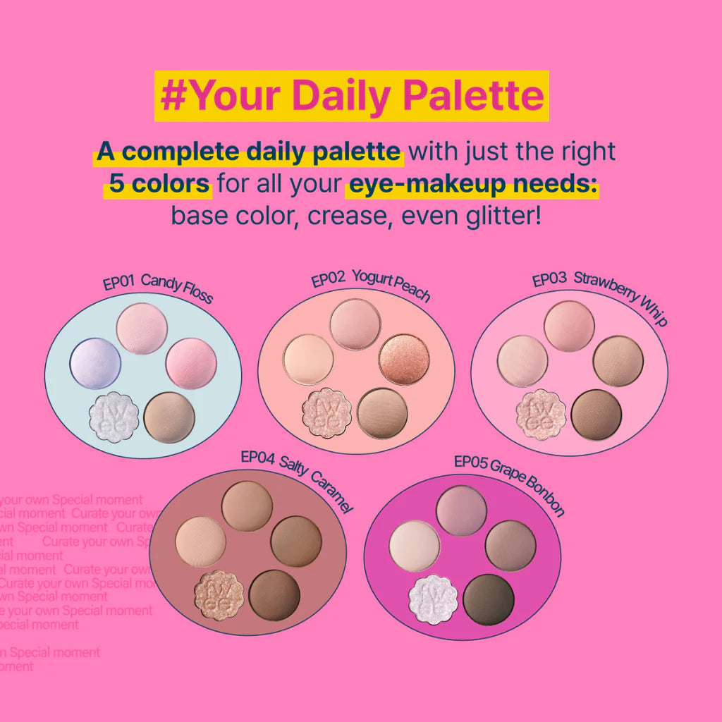 Fwee Pocket Eyeshadow Palette #EP02 Yogurt Peach 6.6g