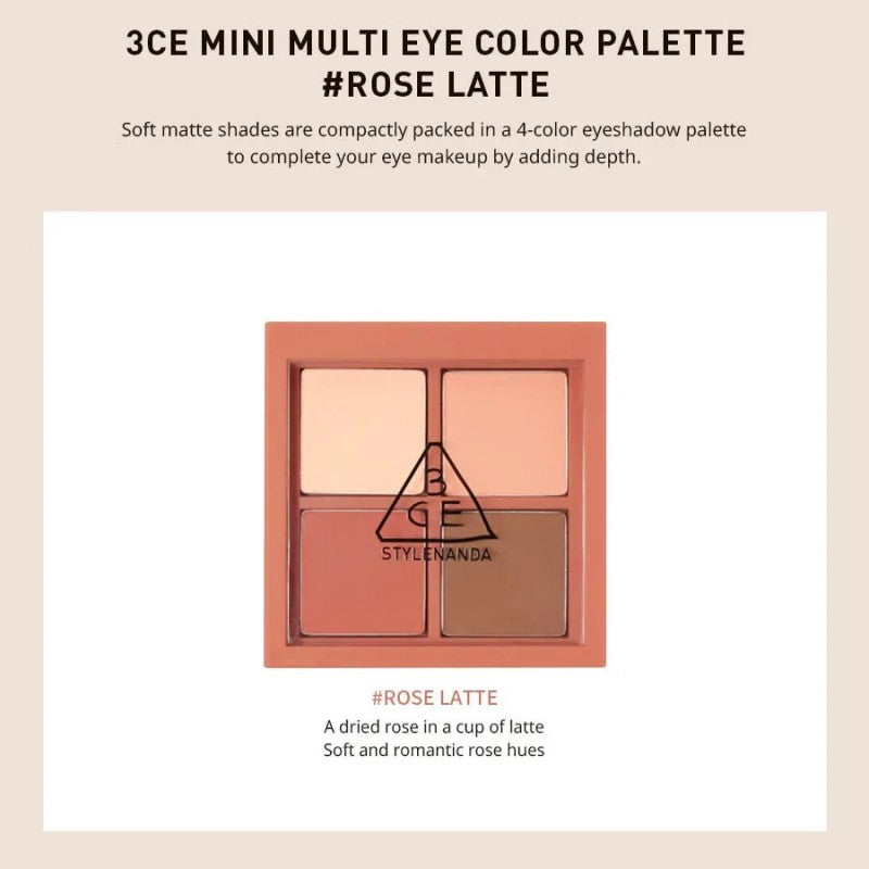 3CE Mini Multi Eye Color Palette #Rose Latte