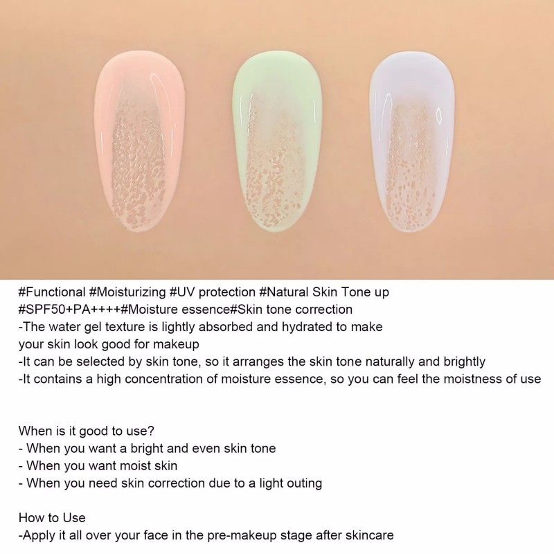 3CE Water Make Up Base #Green 45ml