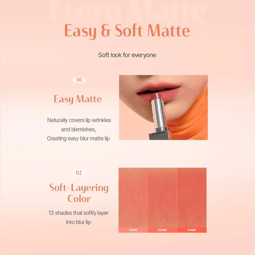 3CE Blur Matte Lipstick #Rosiness