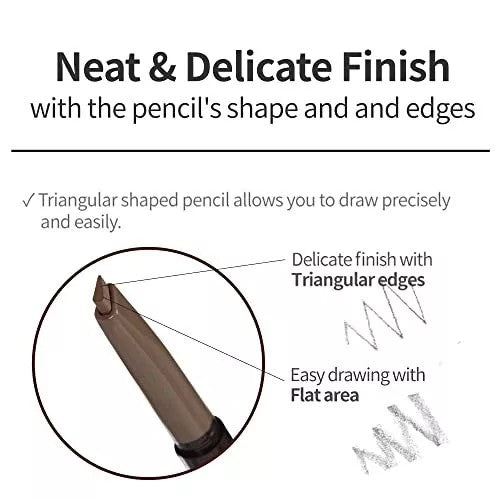 Etude House爱丽小屋双头旋转眉笔持久防水防汗#02灰棕色