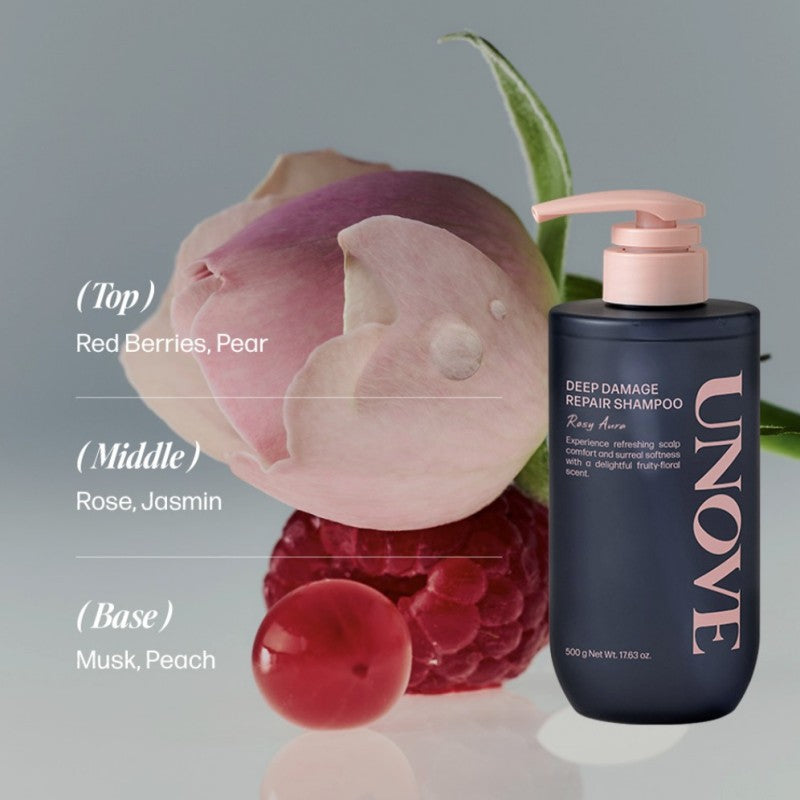 Unove Deep Damage Repair Shampoo Rosy Aura 500g