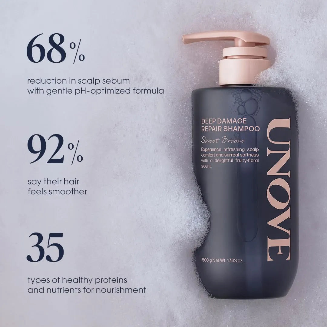 Unove Deep Damage Repair Shampoo Rosy Aura 500g