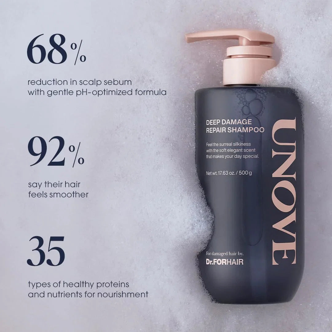 Unove Deep Damage Repair Shampoo Due Set 500ml*2