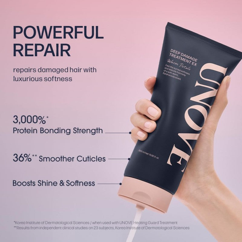Unove Deep Damage Treatment EX Warm Petal 320ml*2+40ml