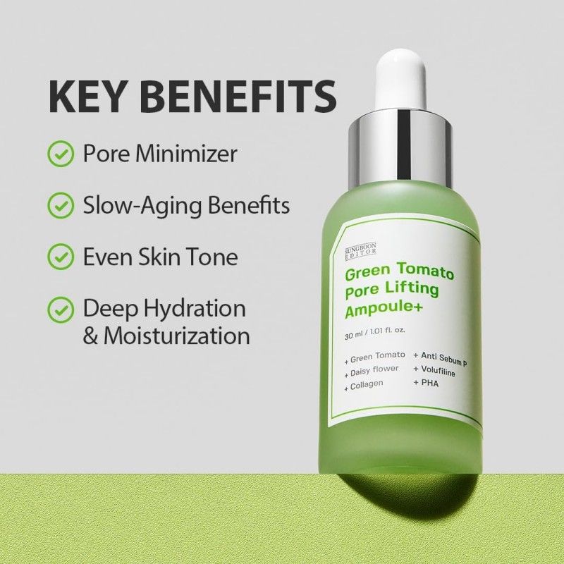 Sungboon Editor Green Tomato Pore Lifting Ampoule+ 30ml